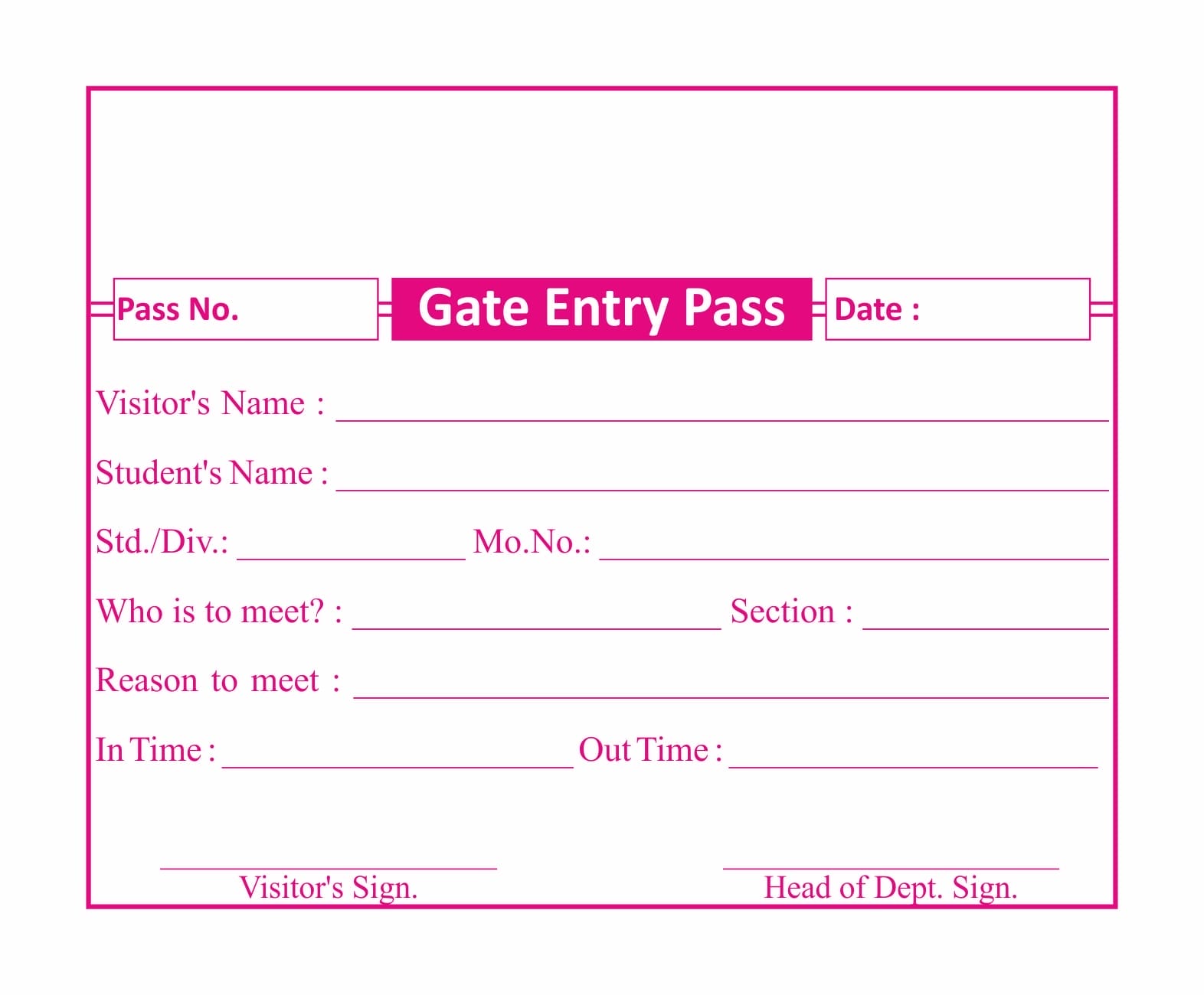 gate pass là gì